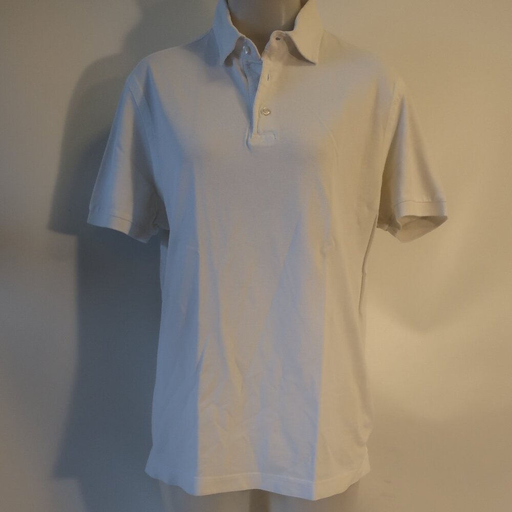 Mens Della Ciana White Polo Style Shirt 52 US/L COLOR: WHITE SIZE: 52 US/L